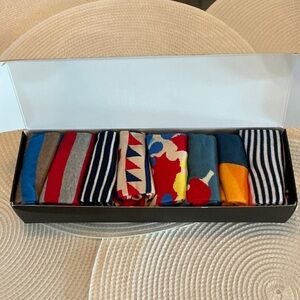 Colorful Men's Casual Socks Set 8 pairs
